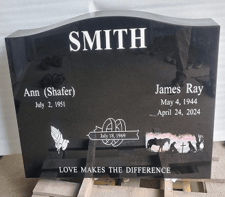 granite engraved headstone